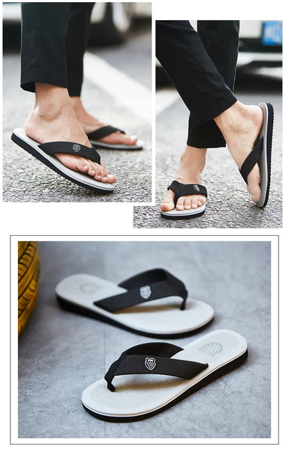 New Sandals Shoes Men Summer Men Flip Flops High Quality Beach Sandals Anti-slip Zapatos Hombre Casual Shoes Man Slippers