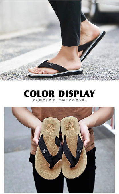 New Sandals Shoes Men Summer Men Flip Flops High Quality Beach Sandals Anti-slip Zapatos Hombre Casual Shoes Man Slippers