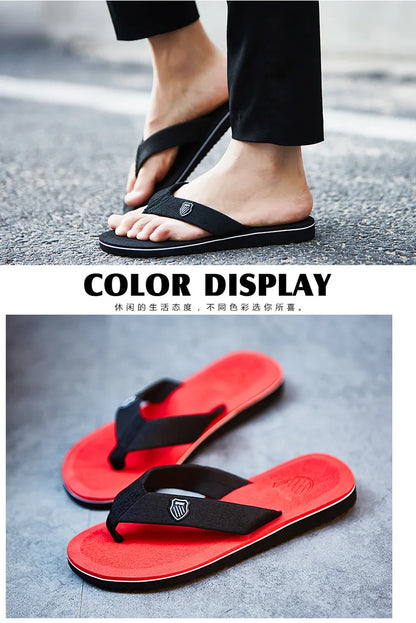 New Sandals Shoes Men Summer Men Flip Flops High Quality Beach Sandals Anti-slip Zapatos Hombre Casual Shoes Man Slippers