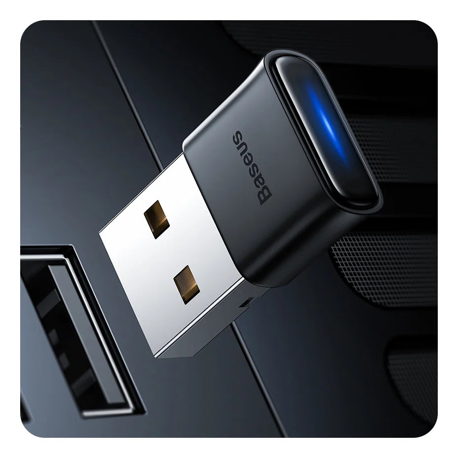 Baseus USB Bluetooth Adapter Dongle Adaptador Bluetooth 5.1 for PC Laptop Wireless Speaker Audio Receiver USB Transmitter