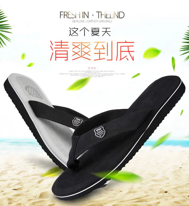 New Sandals Shoes Men Summer Men Flip Flops High Quality Beach Sandals Anti-slip Zapatos Hombre Casual Shoes Man Slippers