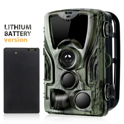 Trail Hunting Camera With 5000Mah Lithium Battery 16MP  HC801ALI 1080P IP65 Waterproof Photo Traps 0.3s Wild Surveillance