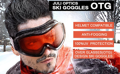 Ski Goggles for Men Women,Winter Snow Sports with Anti-fog Double Lens Mask Glasses Snowboard Snowmobile