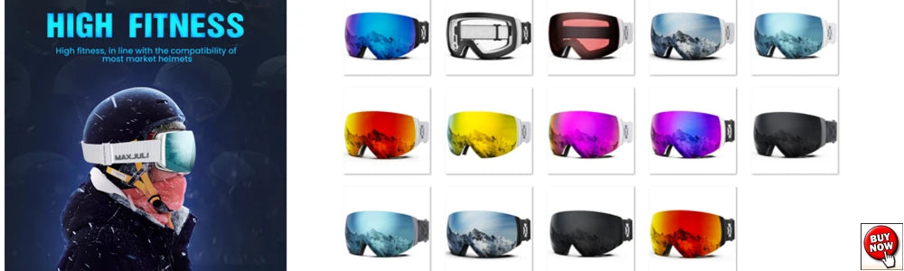 Ski Goggles for Men Women,Winter Snow Sports with Anti-fog Double Lens Mask Glasses Snowboard Snowmobile