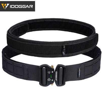 IDOGEAR 2 Inch Tactical Belt Quick Release Metal Buckle  MOLLE Laser Mens Belts Camo 3415