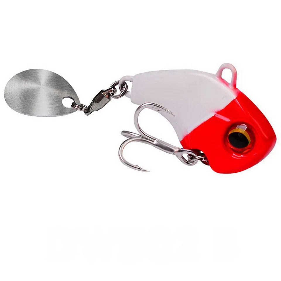 Fishing Lures Wobble Rotating Metal Vib Vibration Bait Winter Fishing 6g 15g 28g Artificial Hard Baits Spinner Spoon Lure Pesca