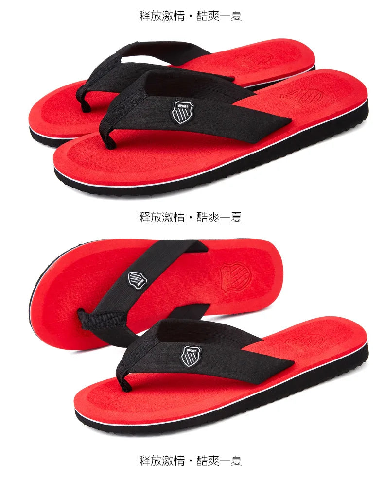 New Sandals Shoes Men Summer Men Flip Flops High Quality Beach Sandals Anti-slip Zapatos Hombre Casual Shoes Man Slippers