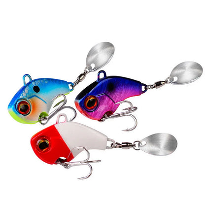 Fishing Lures Wobble Rotating Metal Vib Vibration Bait Winter Fishing 6g 15g 28g Artificial Hard Baits Spinner Spoon Lure Pesca