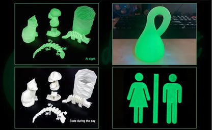 Eryone 200G Luminous PLA Filament 1.75mm Glow In The Dark Plastic PLA 1.75mm 3D Printing Materials Fast Shipping