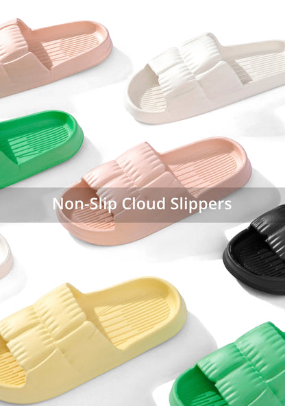 2023 Women Soft Sole Cloud Slippers Thick Platform Indoor Outdoor Beach Sandals Summer EVA Non Slip Flip Flops