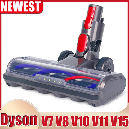 Direct Drive Cleaning Head Compatible with Dyson V7 V8 V10 V11 V15 Vacuum Cleaner For Short Pile Carpets and Hard Floors