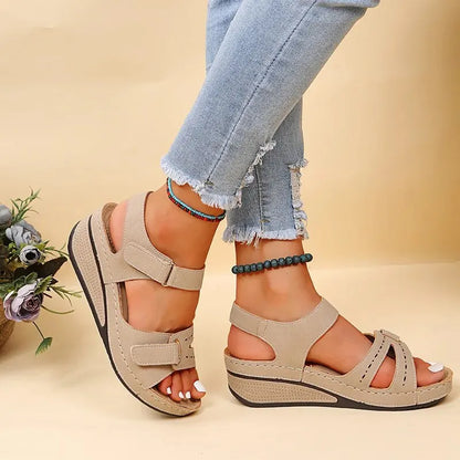 Summer Wedge Sandals for Women 2023 New Fashion Non Slip Beach Shoes Woman Lightweight Casual Platform Sandalias Mujer Plus Size