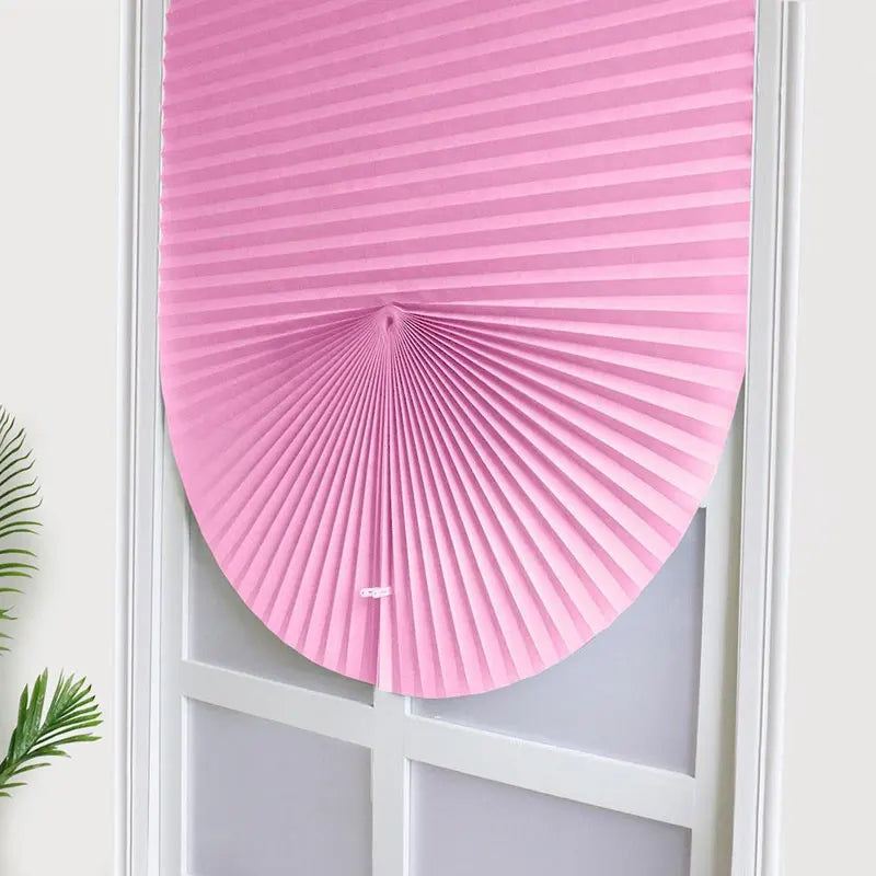 Self-Adhesive Pleated Blinds Non-Woven Half Blackout Window Blinds Zebra Roller Curtains Bedroom Balcony Shades Privacy Curtain