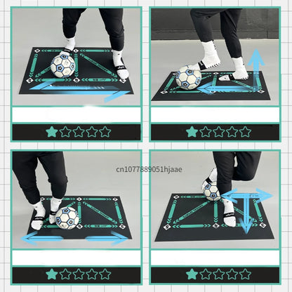 Football Training Mat Durable Non Slip Foldable Kids Adults Dribble Training Mat Football Training Indoor Ourdoor Equipment