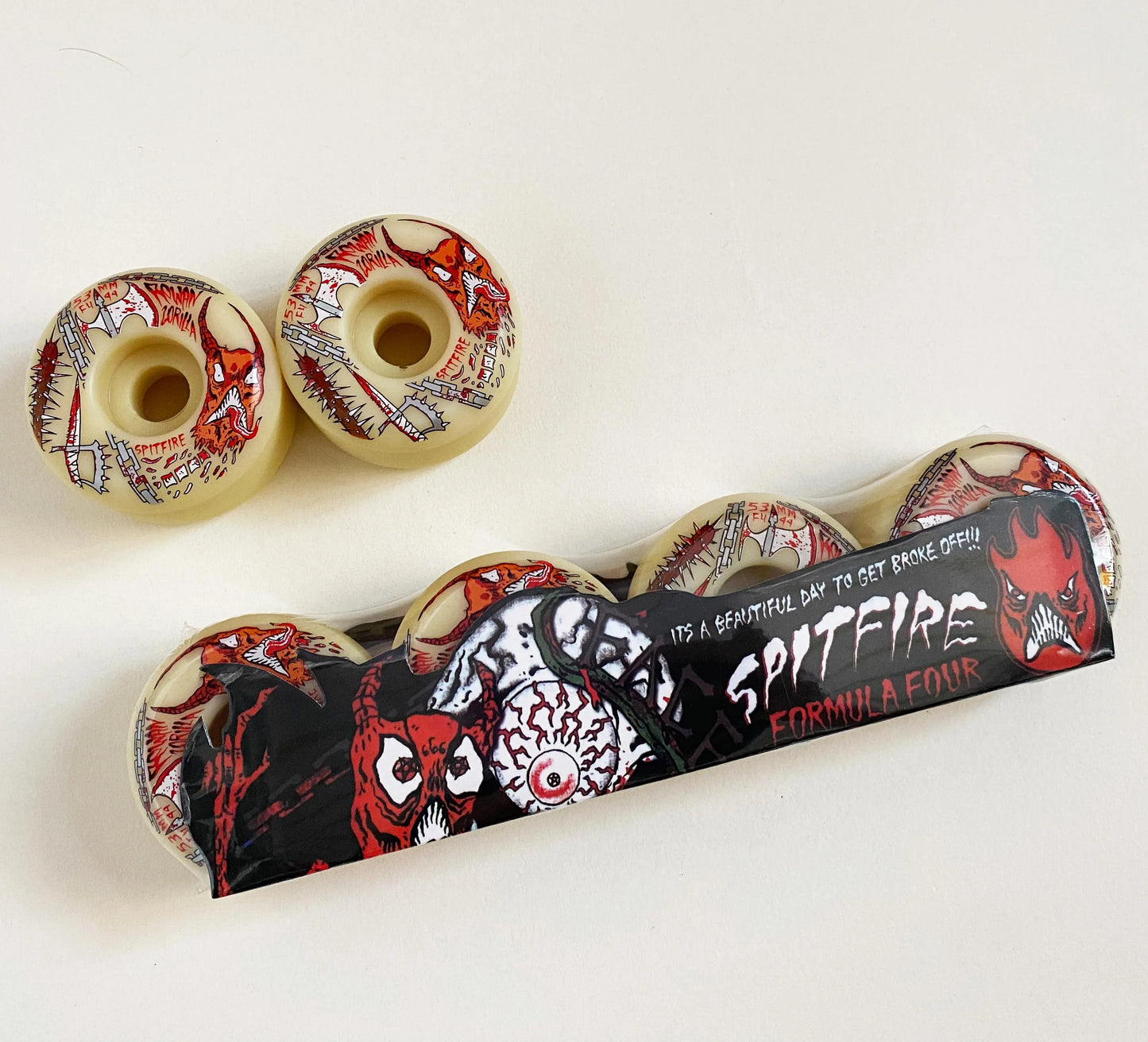 Spitfire wheels imported genuine Spitfire 52mm 101duro 53mm 54mm 56mm 99duro 80HD skateboard wheel for skateboard