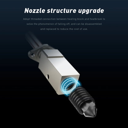 For Bambu Lab Hotend Upgrade 2.0 Version Cht nozzle bambulab Bi Metal Fit Bamboo Bambulabs X1 X1C P1P P1S hotend P1P Thermistor