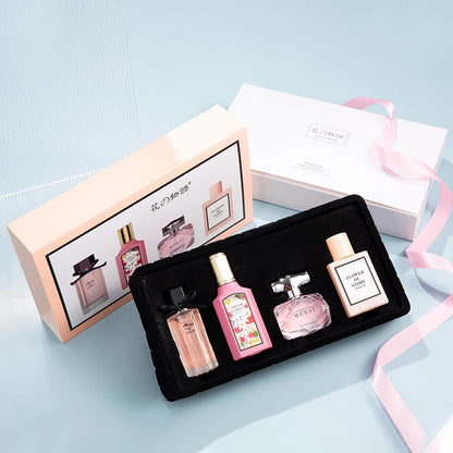 Floral Scent Perfume Gift Box 110ml Four Piece Set духи Lasting Fragrance Floral Scent Pheromone Eau De Parfum Floral Fragrance