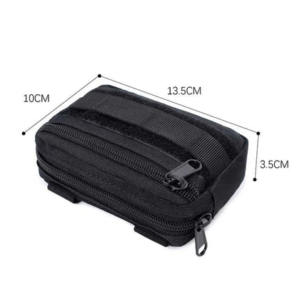 Double Layer EDC Pack Men Tactical Molle Waist Belt Oxford Hip Pouch Fanny Pack Camping Hunting Accessories Utility Bag