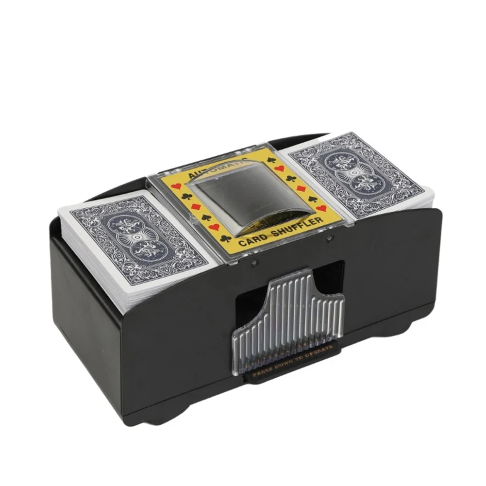 Automatic Card Shuffling Machine 1/2 Decks Electric Poker Card Shuffler USB Battery-Operated Shuffler for Card Games Home Party