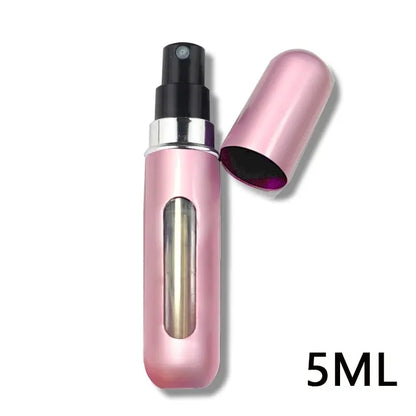 Portable Travel 5ml Bottom Charge Perfume Refillable Bottle Liquid Container For Cosmetics Spray Bottling Dispenser Press Head