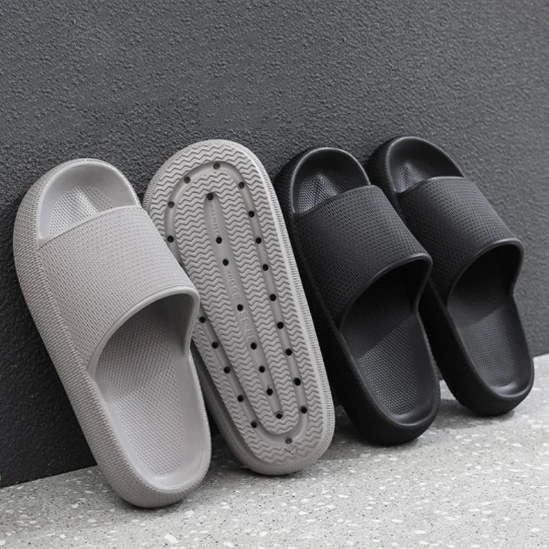 Cloud Slippers For Men Flip Flops Beach Sandals Bathroom Non-Slip Slides Men Women Slippers Indoor House Shoes Male Slipper