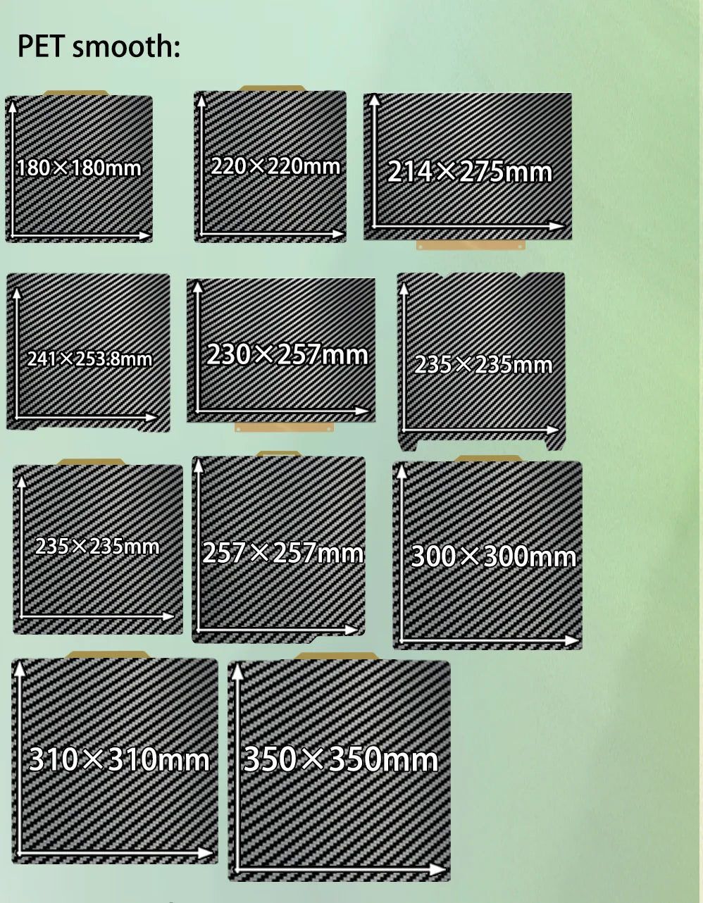 Juupine For Bambulab Build Plate P1s Spring Steel Sheet Pei Sheet 257x257 Build Plate P1s Bamboo Lab Bambulabs X1 Carbon X1 A1