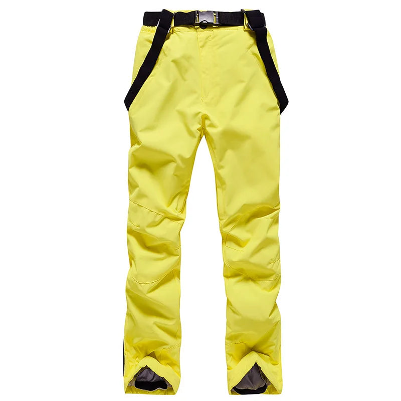 New Men and Women Winter Outdoor Ski Pants Windproof Waterproof Warm Breathable Snowboarding Pants Snow Sports Bibs Pants