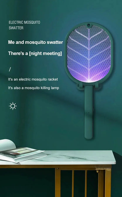 1pc Electric Mosquito Killer Swatter USB Rechargeable Electric Household Safety Mosquito Killer Anti Mosquito Trap