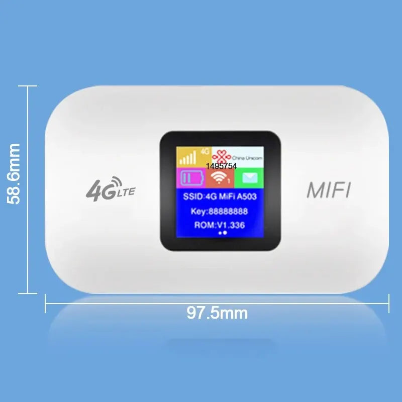 4G Lte Router Wireless Wifi Portable Modem Mini Outdoor Hotspot Pocket Mifi 150mbps Sim Card Slot Repeater 3000mah