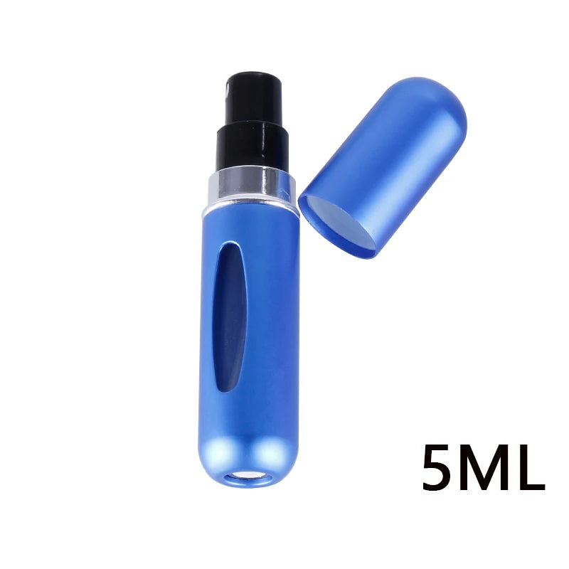 Portable Travel 5ml Bottom Charge Perfume Refillable Bottle Liquid Container For Cosmetics Spray Bottling Dispenser Press Head