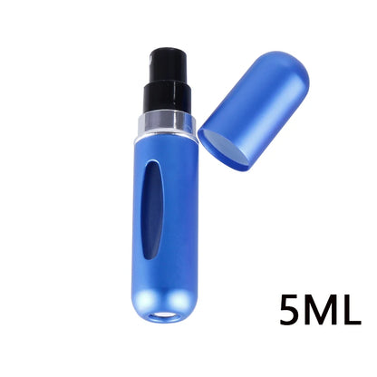 Portable Travel 5ml Bottom Charge Perfume Refillable Bottle Liquid Container For Cosmetics Spray Bottling Dispenser Press Head