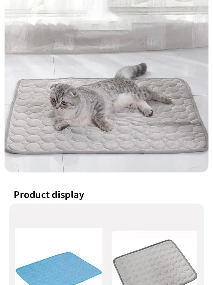 Pet Ice Mats Summer Cat Dog Sofa Nest Bed Cooling Sleeping Pad for Small Dogs Pets Durable Sofa Cooling Pad Blanket