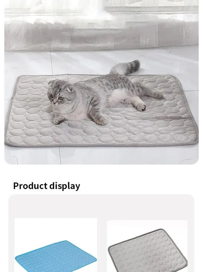 Pet Ice Mats Summer Cat Dog Sofa Nest Bed Cooling Sleeping Pad for Small Dogs Pets Durable Sofa Cooling Pad Blanket