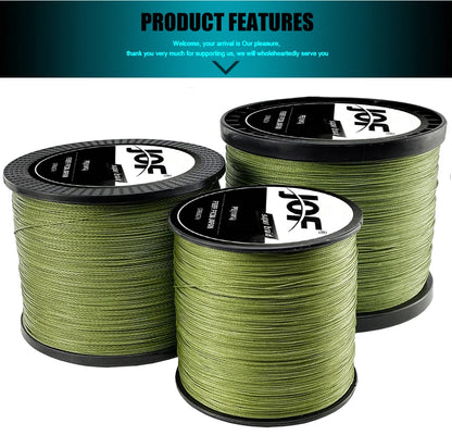 JOF 4 Strands Braided Fishing Line Multifilament 300M 500M 1000M Carp Fishing Japanese Braided Wire Fishing Accessories Pe Line