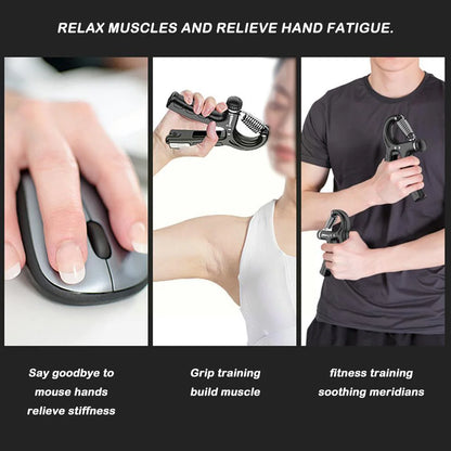 Gripper Adjustable R-Type Hand Grip Exercise Countable Strength Exercise Strengthening Pliers Spring Finger Pinch Wrist Expander