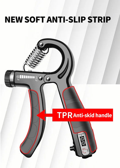 Gripper Adjustable R-Type Hand Grip Exercise Countable Strength Exercise Strengthening Pliers Spring Finger Pinch Wrist Expander