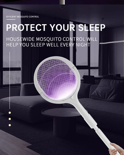 3500V 5in1 Mosquito Killer Lamp Multicunctional Angle Adjustable Bug Zapper Electric USB Rechargeable Mosquito Fly Bat Swatter