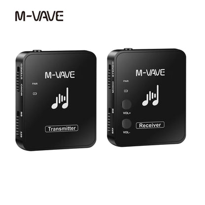 M-VAVE SWS10 2.4GHz Wireless Earphone Monitor Transmission System USB Rechargeable Transmitter & Receiver Support Mono/Stereo