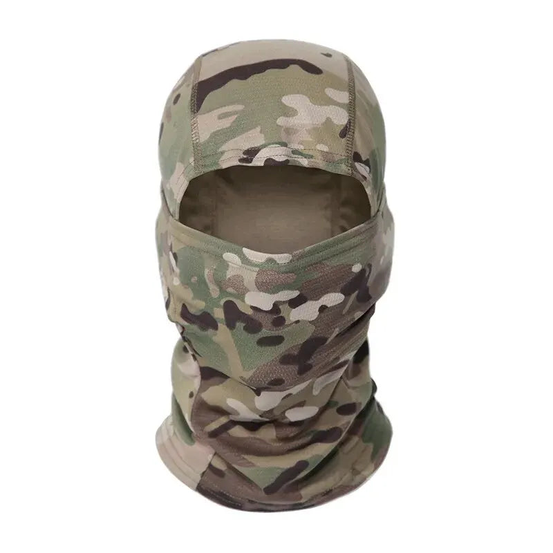 Camouflage Outdoor Riding Mask Outdoor Sun Protection Single Hole Quick Dry Mesh Mask