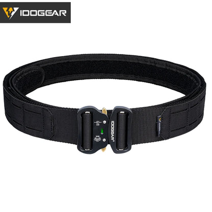 IDOGEAR 2 Inch Tactical Belt Quick Release Metal Buckle  MOLLE Laser Mens Belts Camo 3415