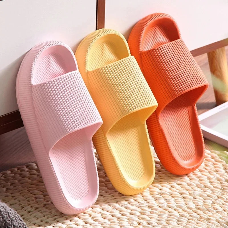 Cloud Slippers For Men Flip Flops Beach Sandals Bathroom Non-Slip Slides Men Women Slippers Indoor House Shoes Male Slipper