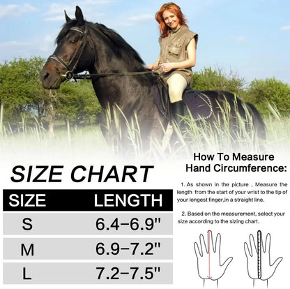 Horse Riding Gloves Equestrian Women Mesh Breathable Lightweight Color Pack, Comfortable Grip All Weather