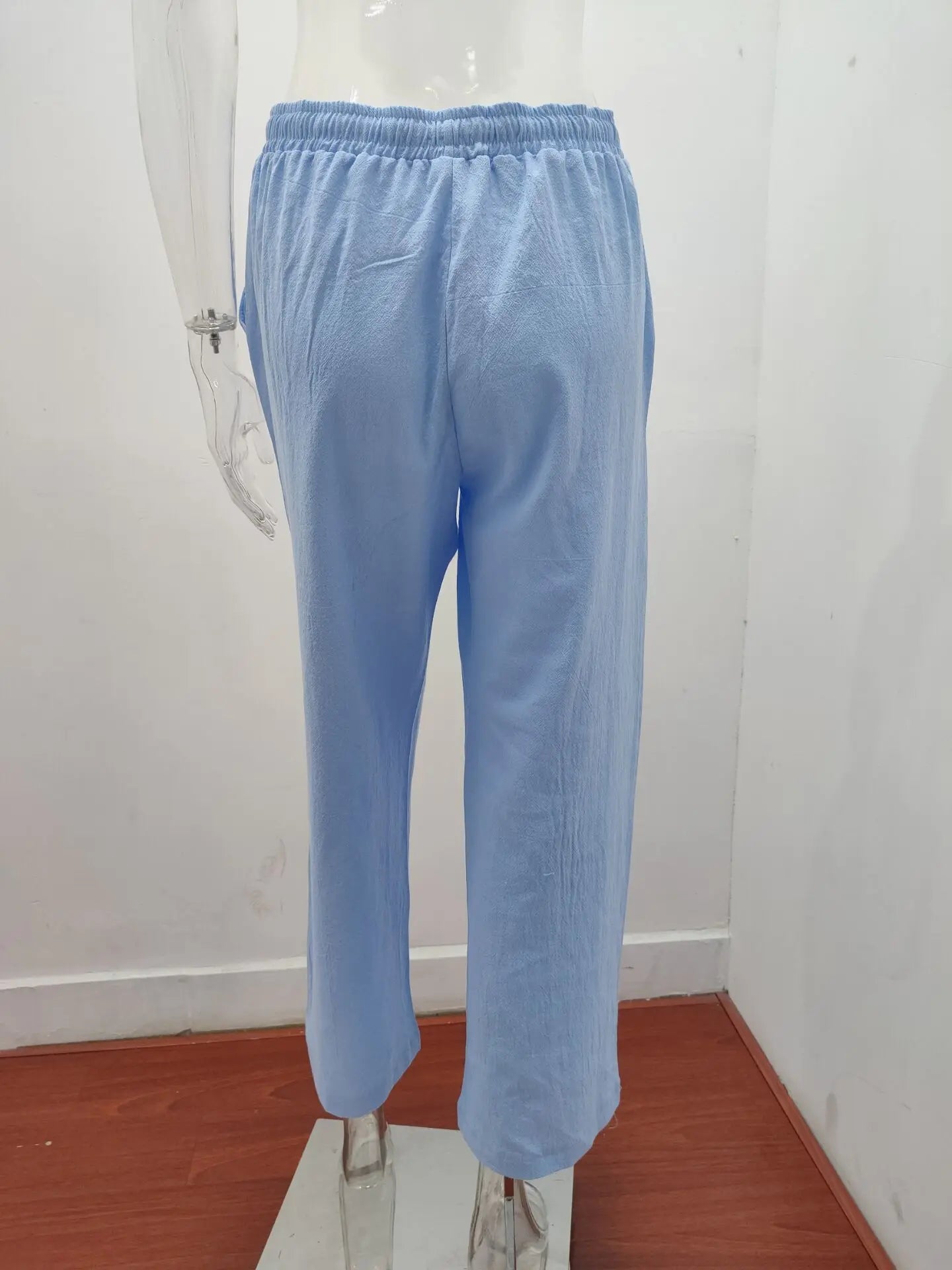 Summer and Autumn New Casual Women's Wear in Europe, America, and Europe Large Loose Cotton Hemp Casual Pants