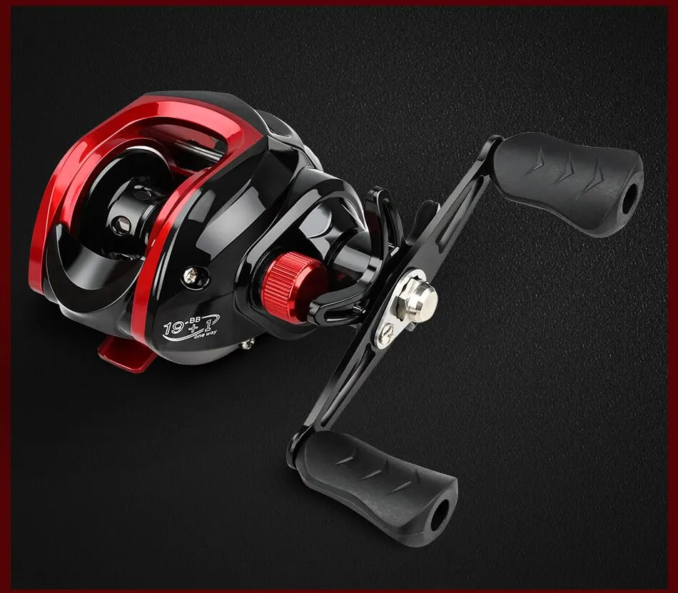 MEREDITH CR Series Fishing Reel Professional Ultra Light 7.2.1 Gear Ratio Carp Baitcasting Wheel Carp Fishing Casting Reel