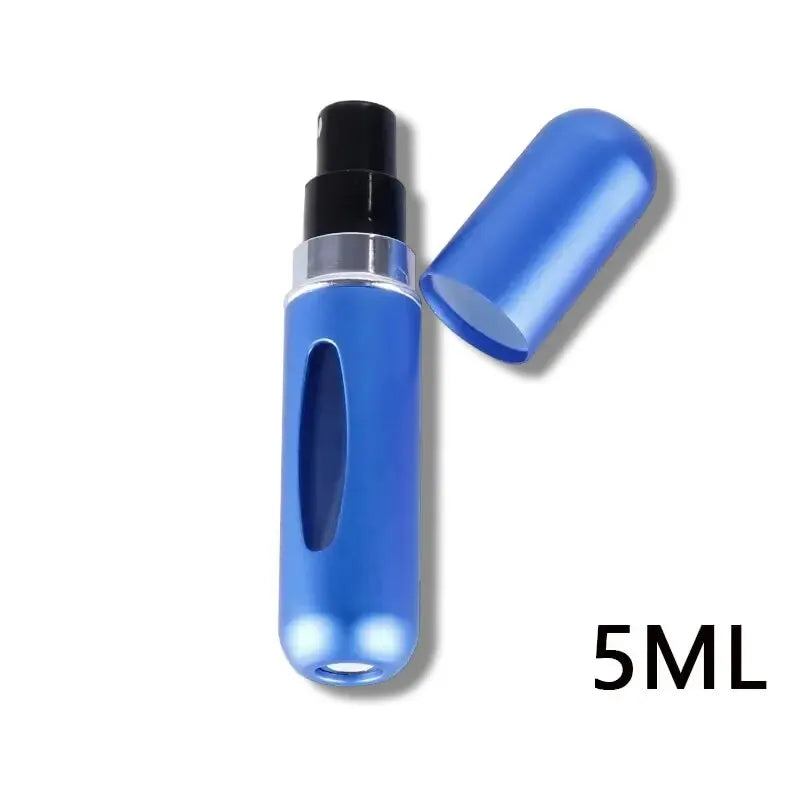 Portable Travel 5ml Bottom Charge Perfume Refillable Bottle Liquid Container For Cosmetics Spray Bottling Dispenser Press Head