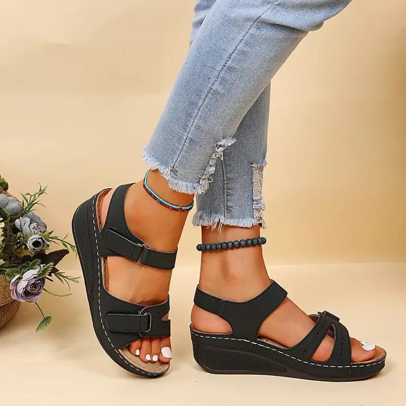 Summer Wedge Sandals for Women 2023 New Fashion Non Slip Beach Shoes Woman Lightweight Casual Platform Sandalias Mujer Plus Size