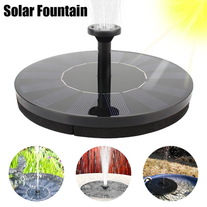 Solar Fountain Bird Bath Pond Patio Powered Fountain Garden Decoration Floating Garden Waterfall Fountain Pump