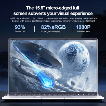 15.6"Laptop Intel Celeron N5095 notebook gamer 32GB RAM 2TB SSD Office Study PC Computer Windows 11 1920*1080Resolution