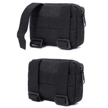 Double Layer EDC Pack Men Tactical Molle Waist Belt Oxford Hip Pouch Fanny Pack Camping Hunting Accessories Utility Bag