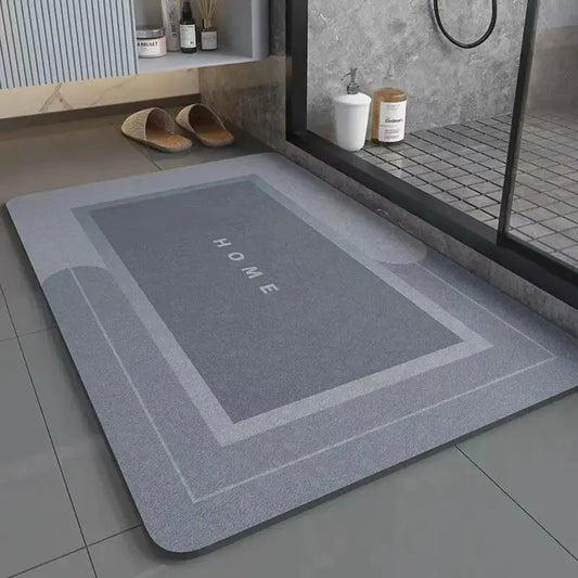 Bathroom Absorbent Floor Mat, Anti Slip Diatomaceous Mud Foot Mat, Quick Drying Toilet, Anti Fall Toilet Door Mat, Foot Mat